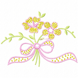 Flowers And Tree Embroidery Design 3